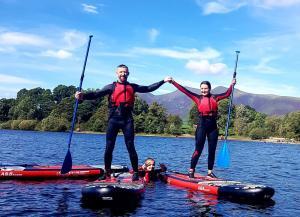 Paddle boarding in the Lake District