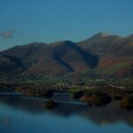 Peaceful morning view across Derwentwater in Keswick with surrounding Lake District fells in the background.