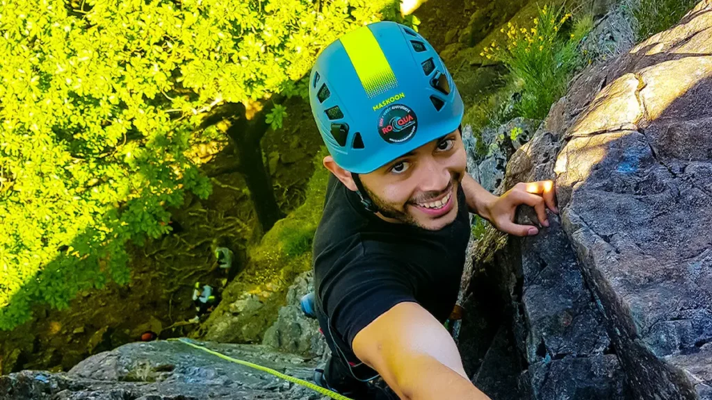 Outdoor rock climbing in Keswick, Lake District