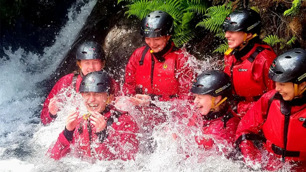 Ghyll scrambling in Keswick